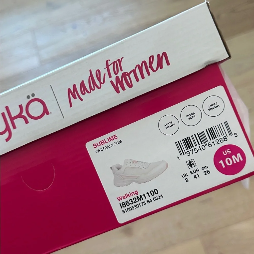 RYKA sublime sneakers white asylum 10M NWT